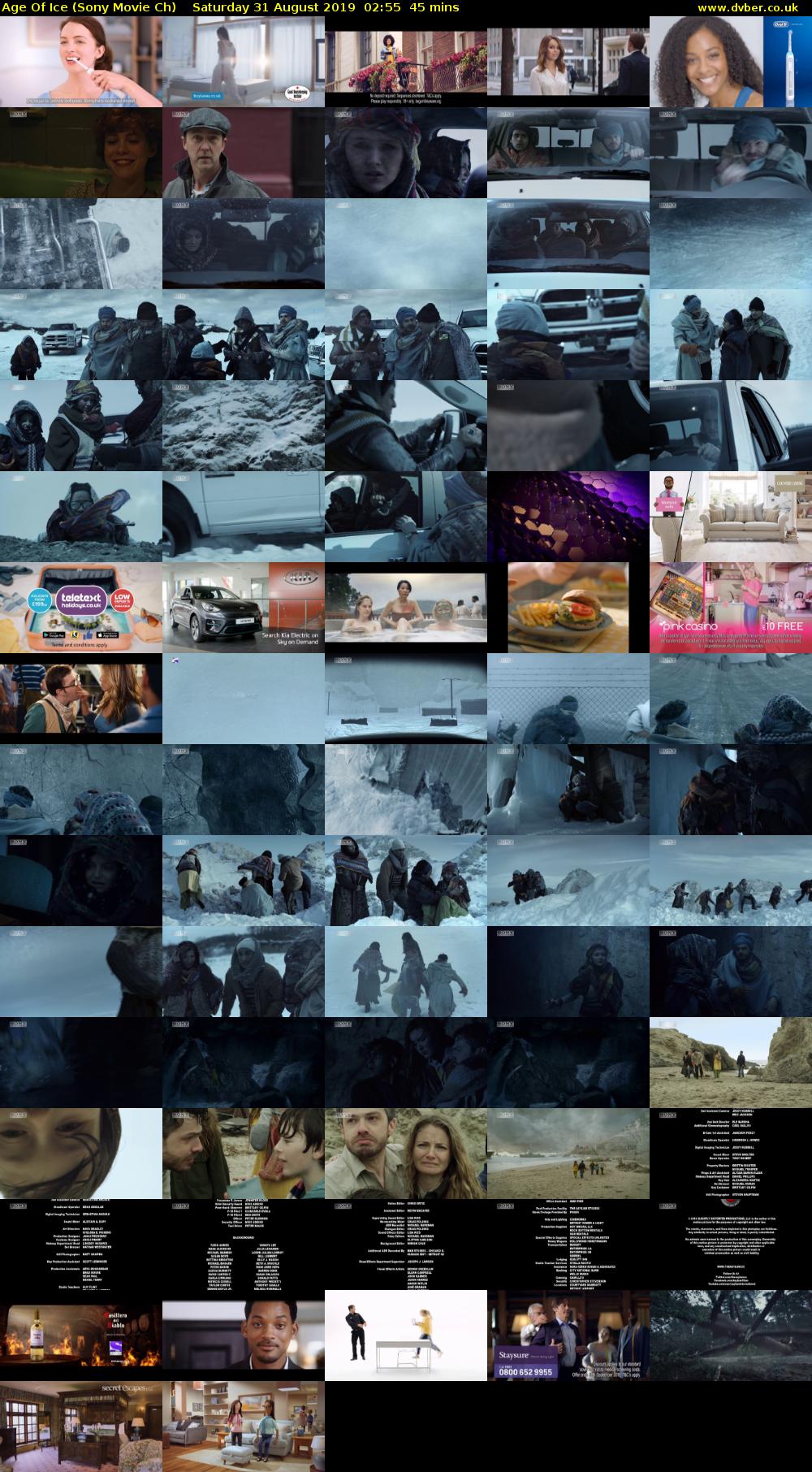 Age Of Ice (Sony Movie Ch) Saturday 31 August 2019 02:55 - 03:40