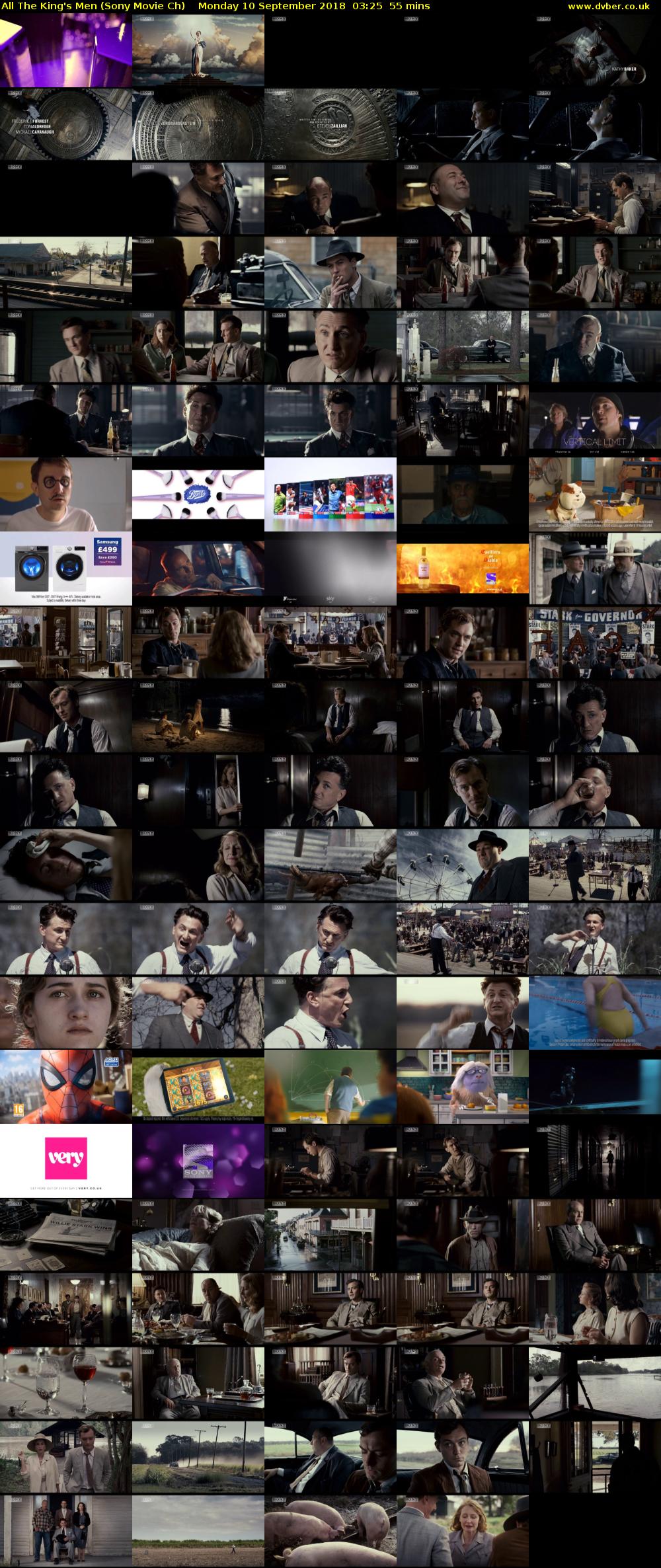 All The King's Men (Sony Movie Ch) Monday 10 September 2018 03:25 - 04:20