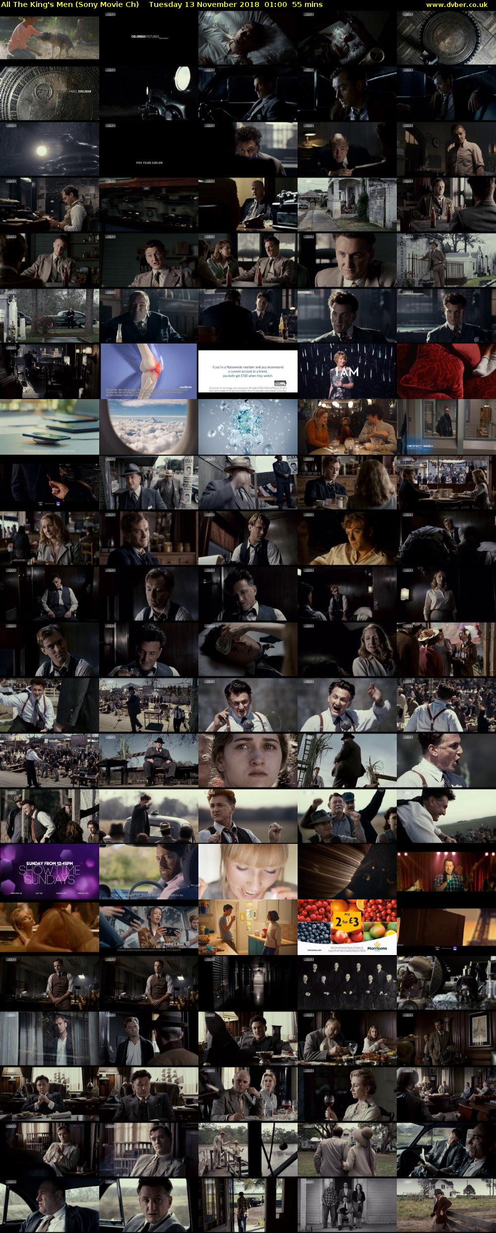 All The King's Men (Sony Movie Ch) Tuesday 13 November 2018 01:00 - 01:55