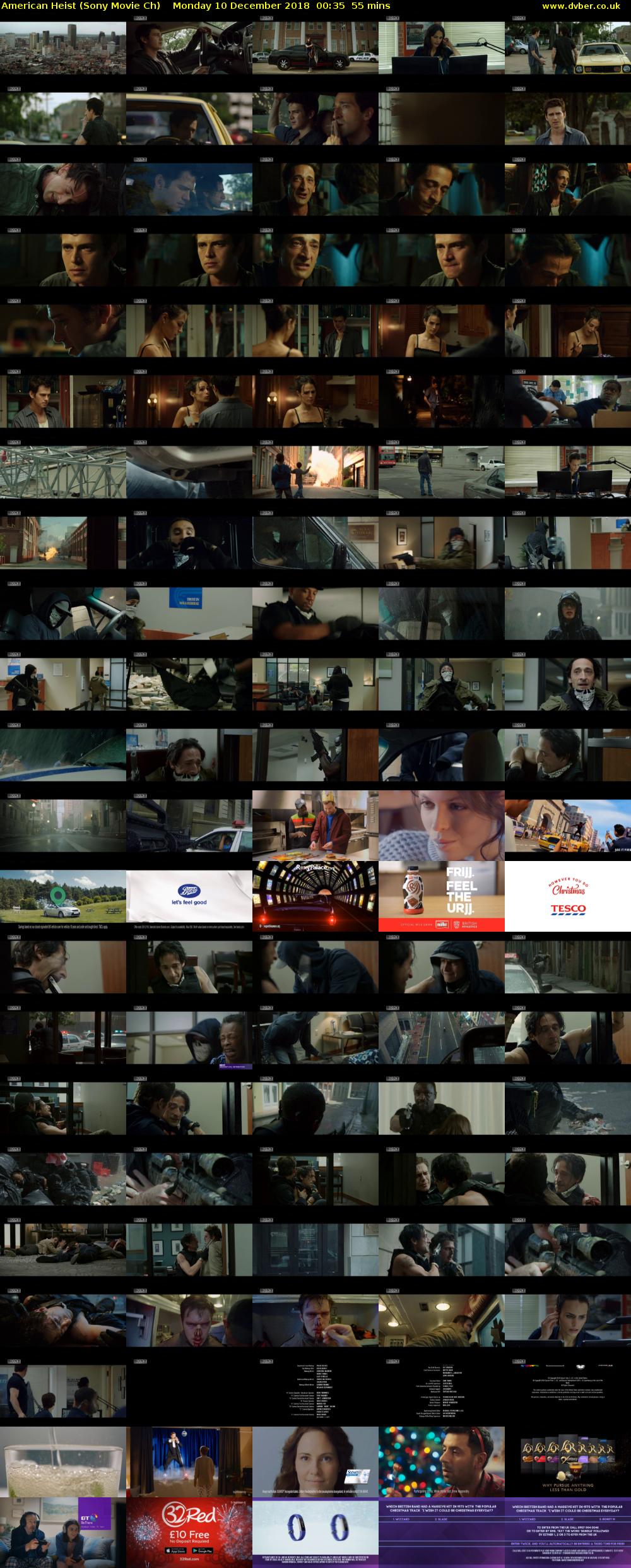 American Heist (Sony Movie Ch) Monday 10 December 2018 00:35 - 01:30