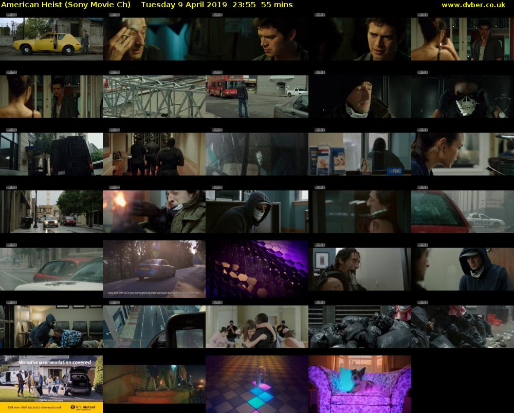 American Heist (Sony Movie Ch) Tuesday 9 April 2019 23:55 - 00:50