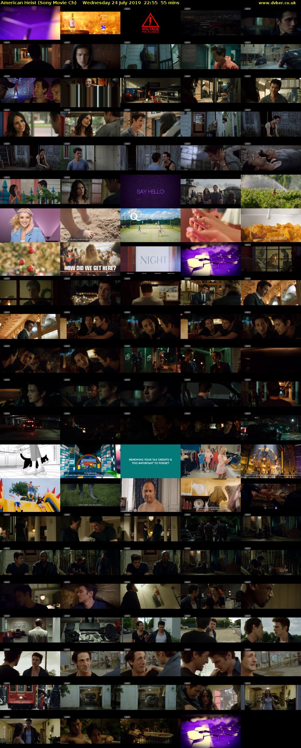 American Heist (Sony Movie Ch) Wednesday 24 July 2019 22:55 - 23:50