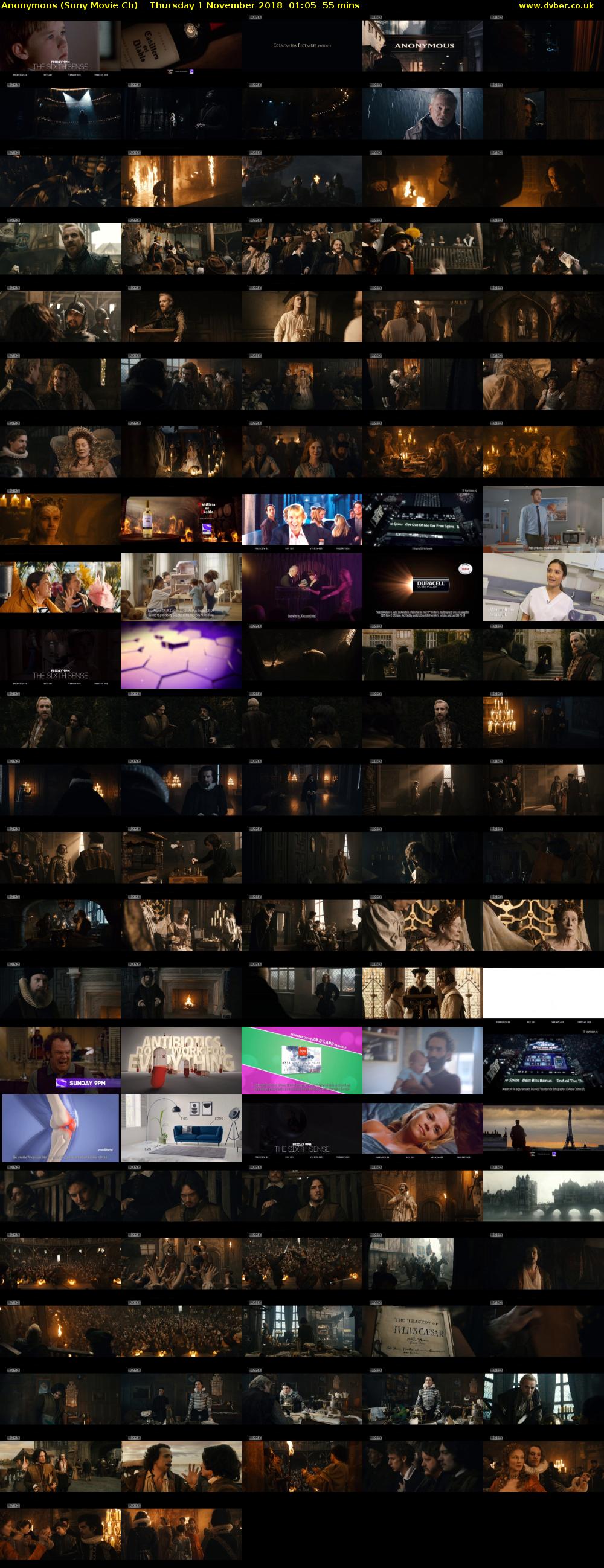 Anonymous (Sony Movie Ch) Thursday 1 November 2018 01:05 - 02:00