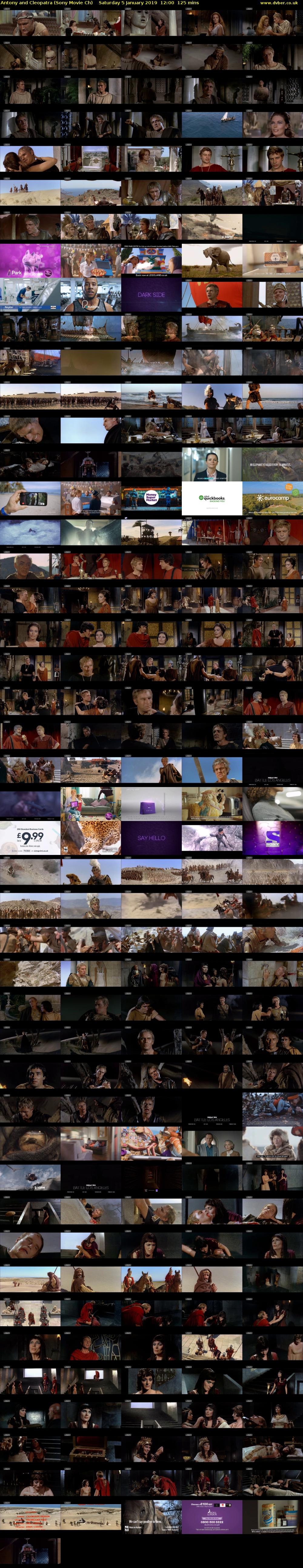 Antony and Cleopatra (Sony Movie Ch) Saturday 5 January 2019 12:00 - 14:05