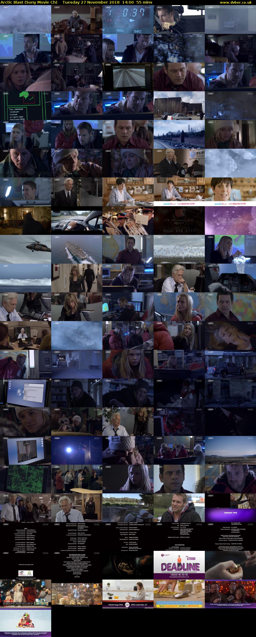 Arctic Blast (Sony Movie Ch) Tuesday 27 November 2018 14:00 - 14:55