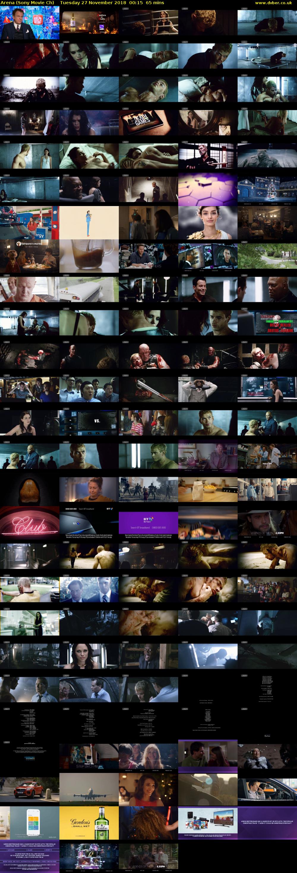 Arena (Sony Movie Ch) Tuesday 27 November 2018 00:15 - 01:20