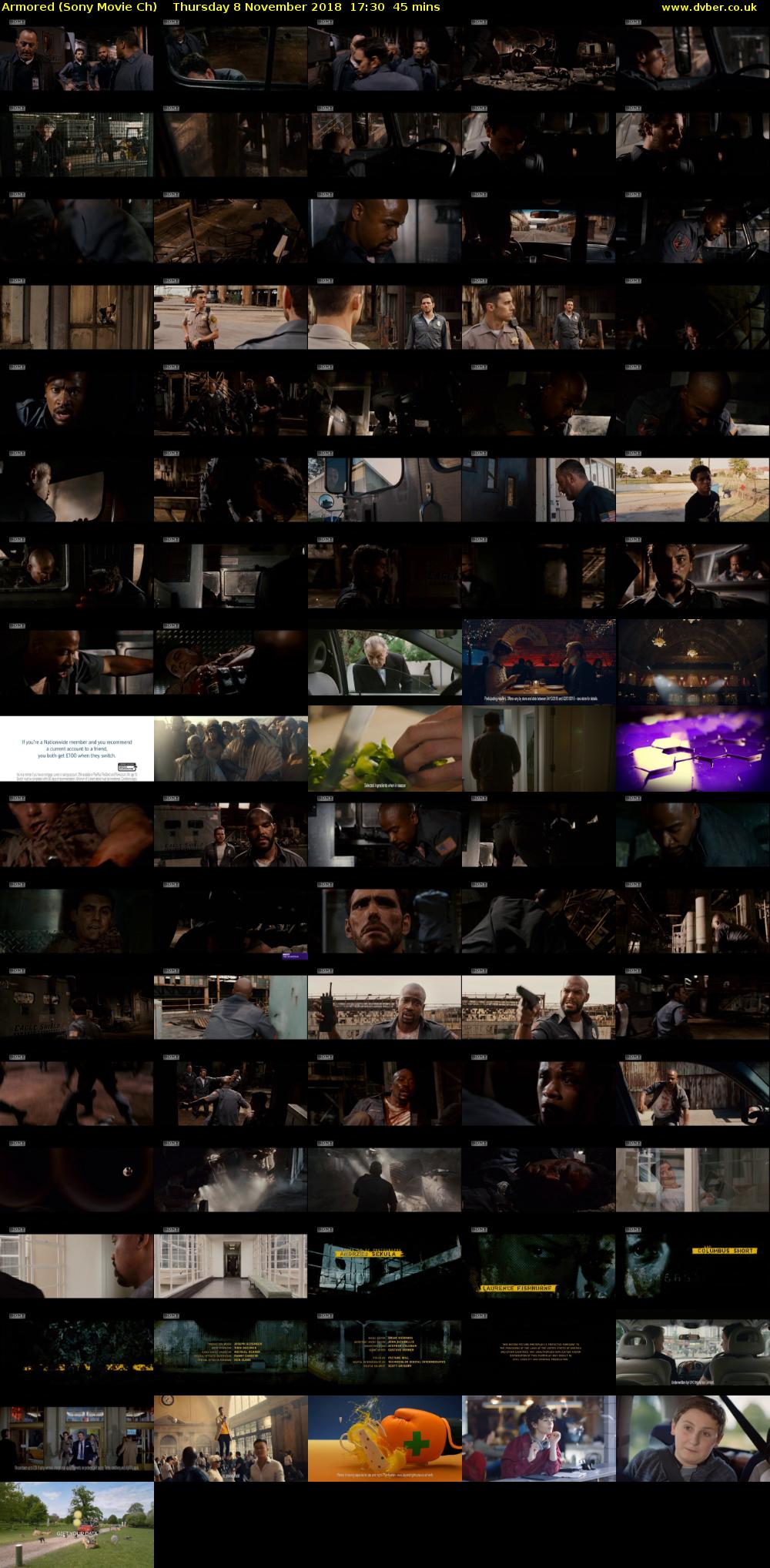 Armored (Sony Movie Ch) Thursday 8 November 2018 17:30 - 18:15