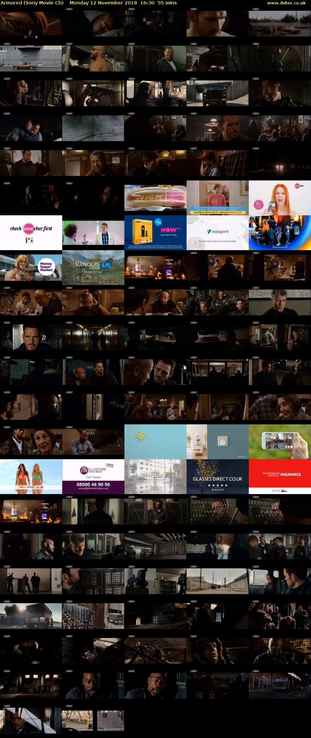 Armored (Sony Movie Ch) Monday 12 November 2018 16:30 - 17:25