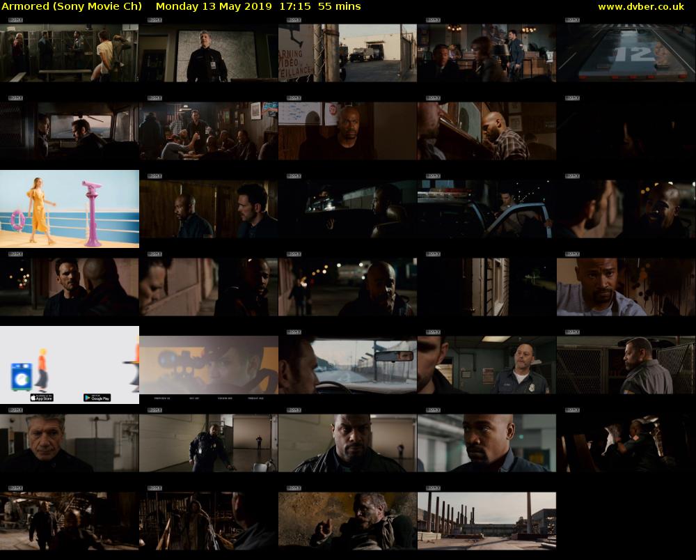 Armored (Sony Movie Ch) Monday 13 May 2019 17:15 - 18:10