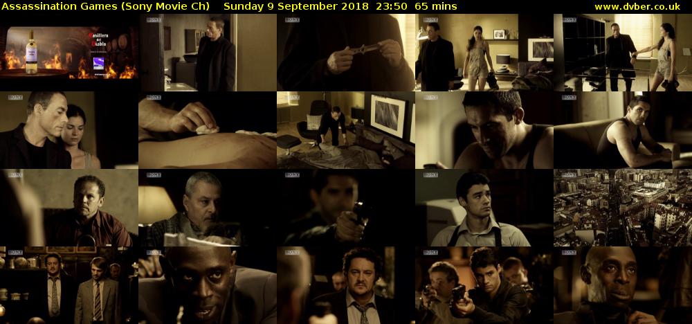 Assassination Games (Sony Movie Ch) Sunday 9 September 2018 23:50 - 00:55