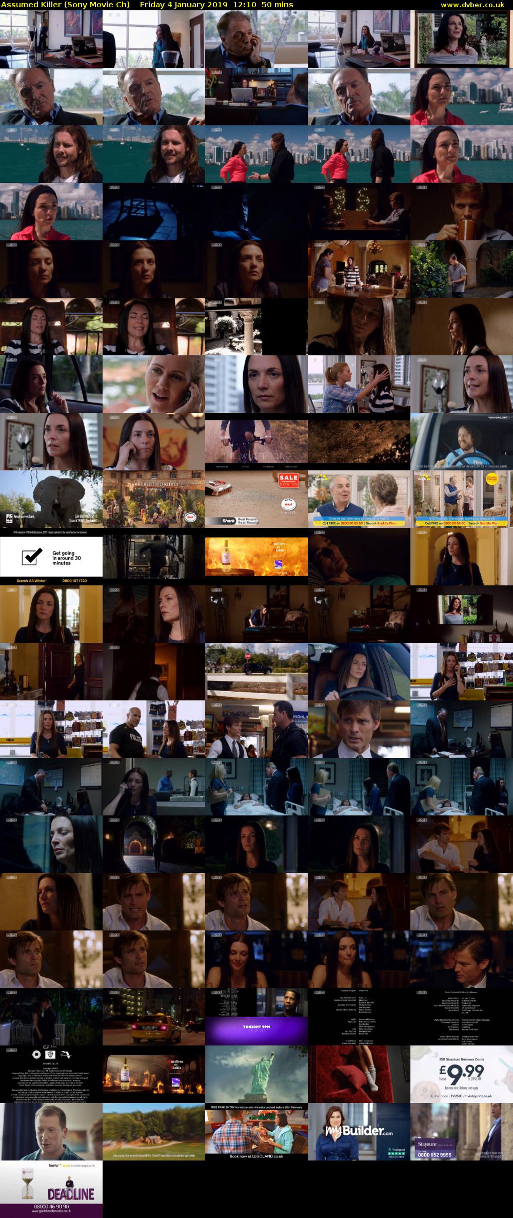 Assumed Killer (Sony Movie Ch) Friday 4 January 2019 12:10 - 13:00