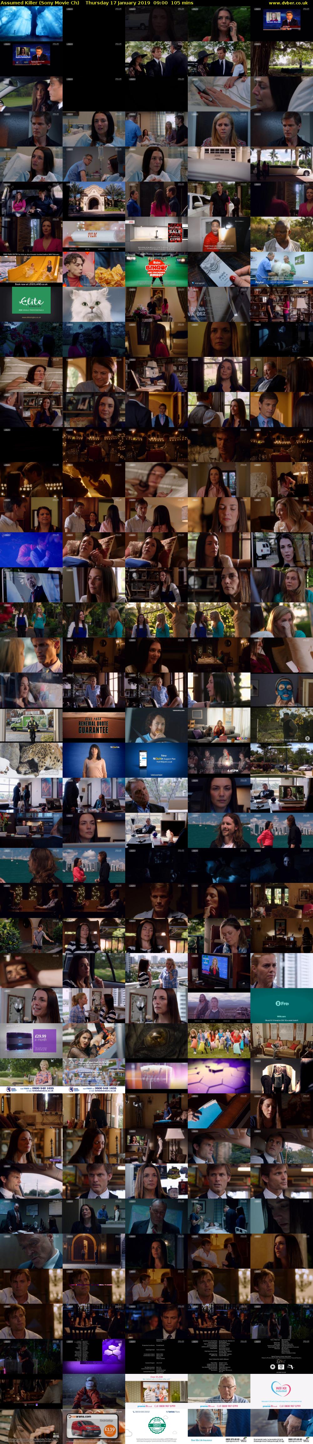 Assumed Killer (Sony Movie Ch) Thursday 17 January 2019 09:00 - 10:45