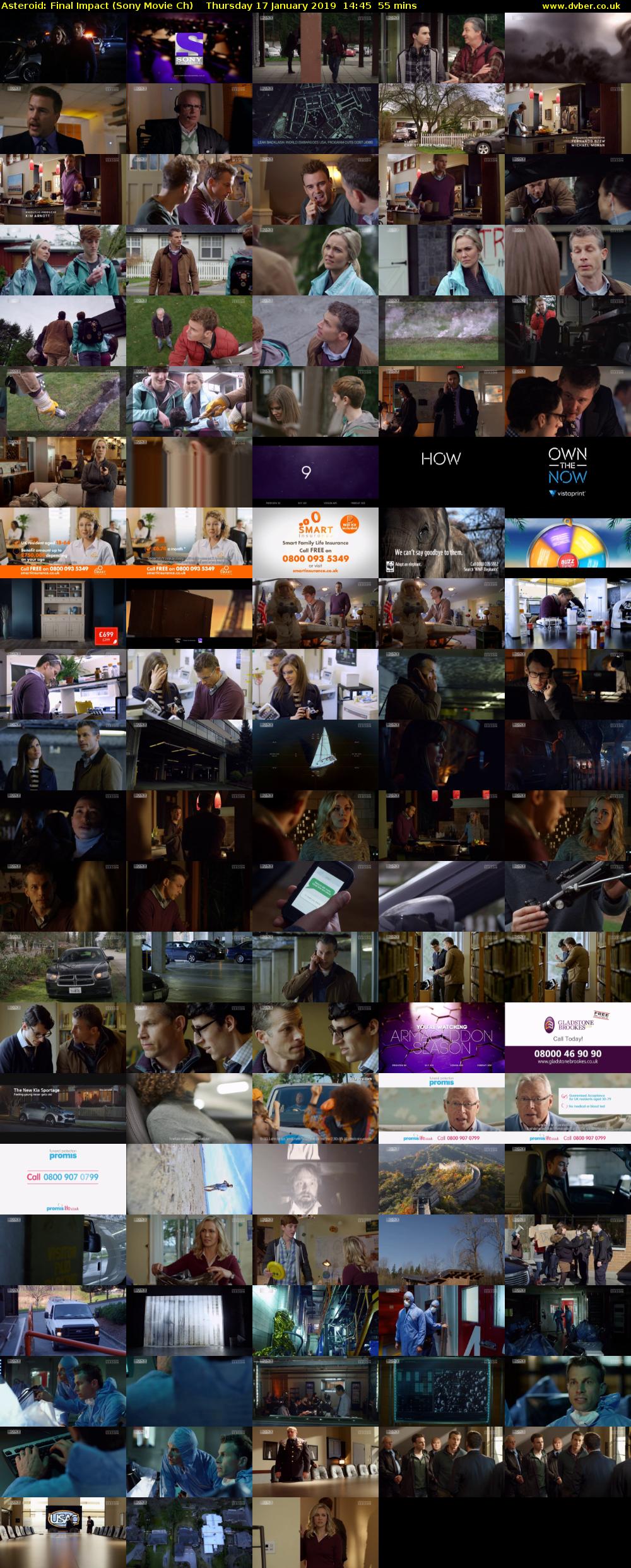 Asteroid: Final Impact (Sony Movie Ch) Thursday 17 January 2019 14:45 - 15:40