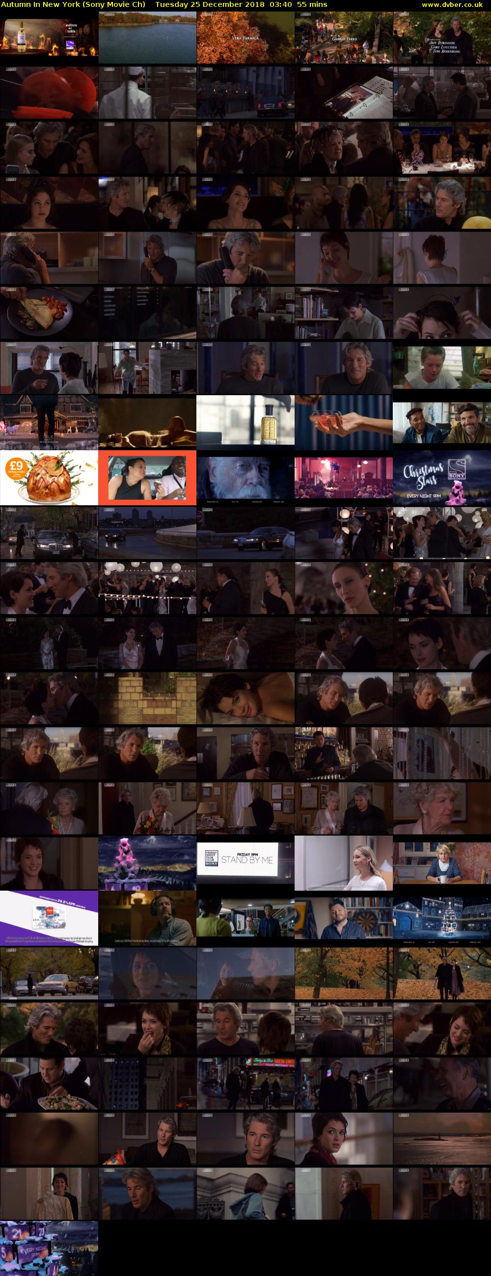 Autumn In New York (Sony Movie Ch) Tuesday 25 December 2018 03:40 - 04:35