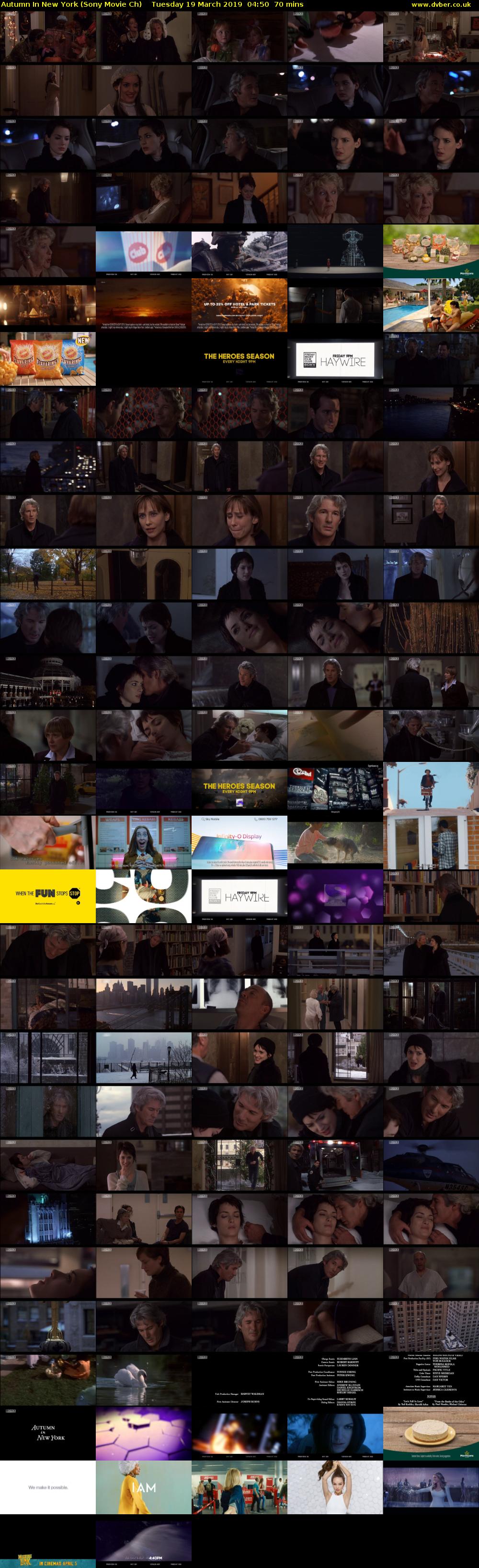 Autumn In New York (Sony Movie Ch) Tuesday 19 March 2019 04:50 - 06:00