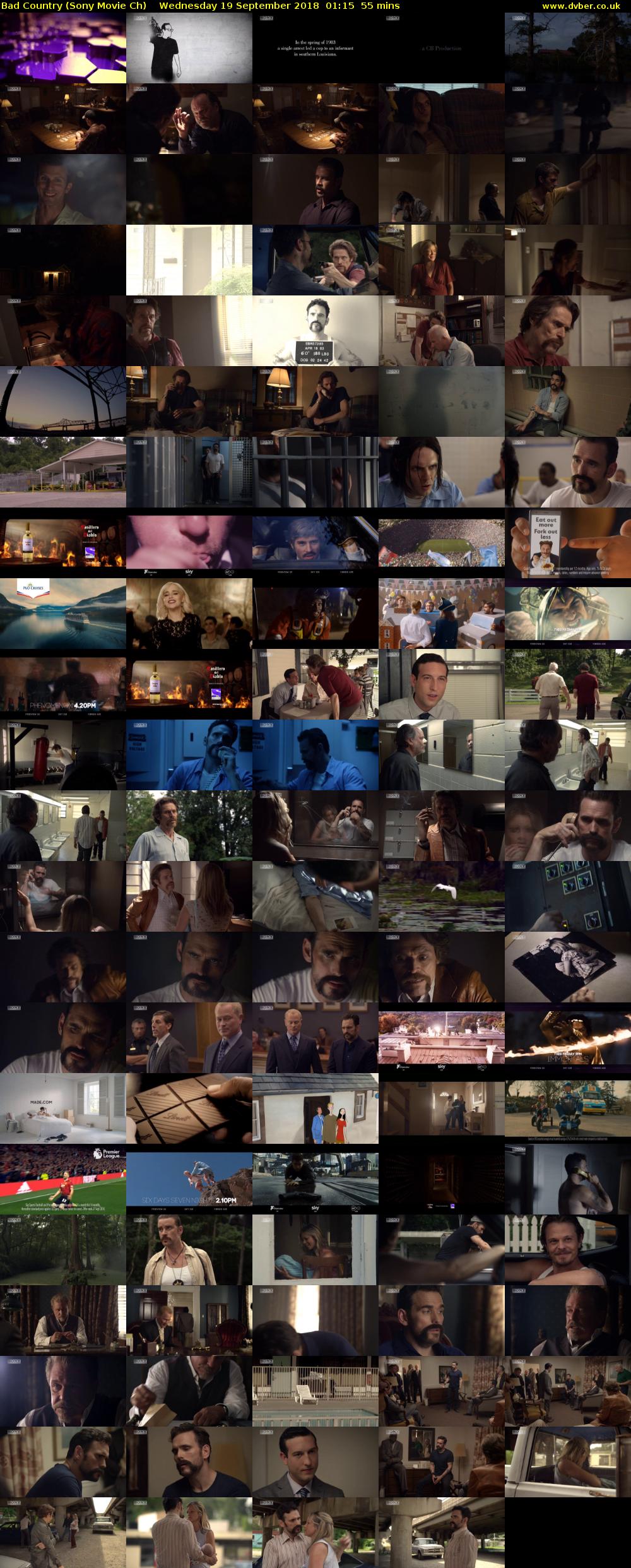 Bad Country (Sony Movie Ch) Wednesday 19 September 2018 01:15 - 02:10