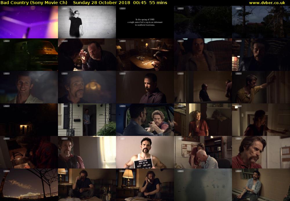 Bad Country (Sony Movie Ch) Sunday 28 October 2018 00:45 - 01:40