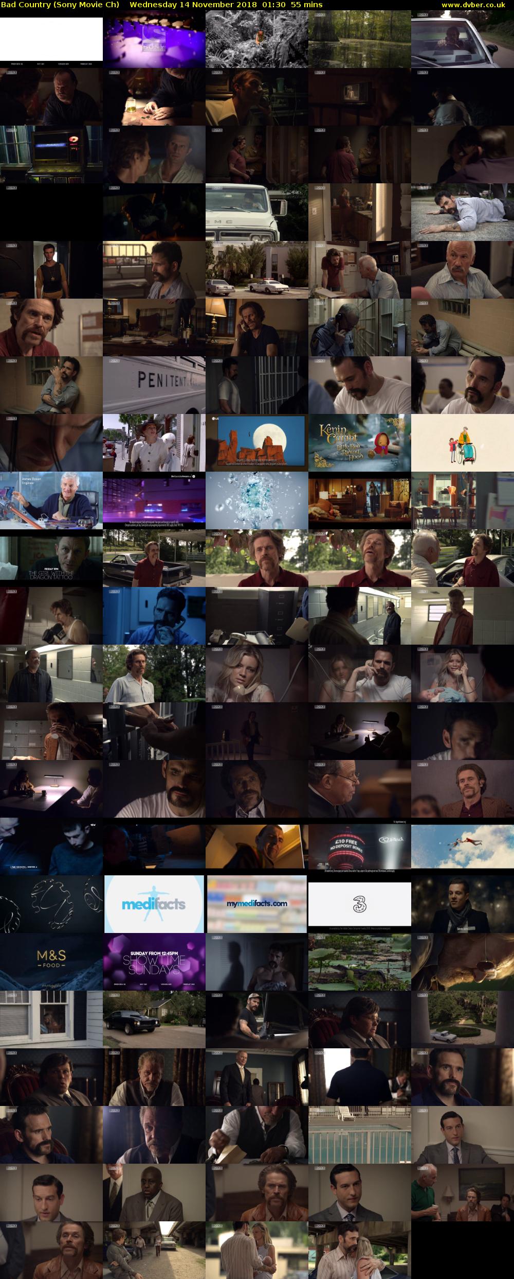 Bad Country (Sony Movie Ch) Wednesday 14 November 2018 01:30 - 02:25