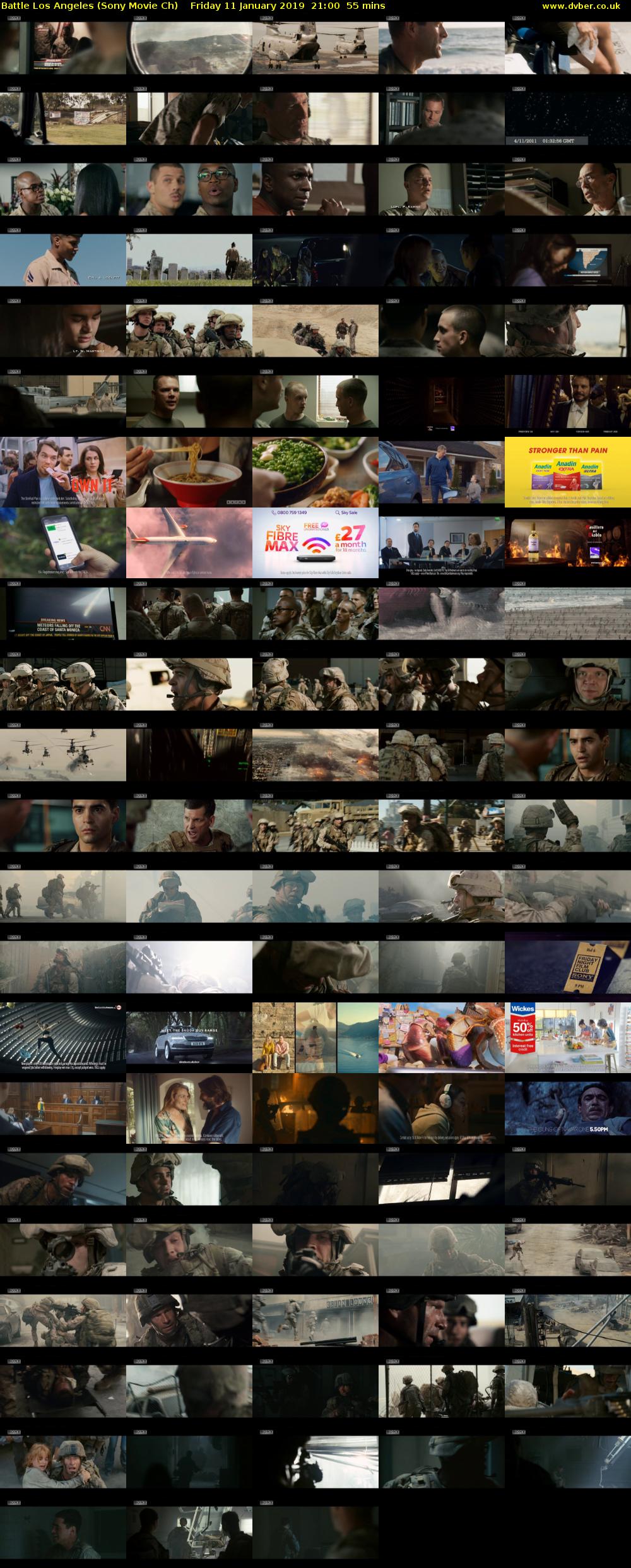 Battle Los Angeles (Sony Movie Ch) Friday 11 January 2019 21:00 - 21:55