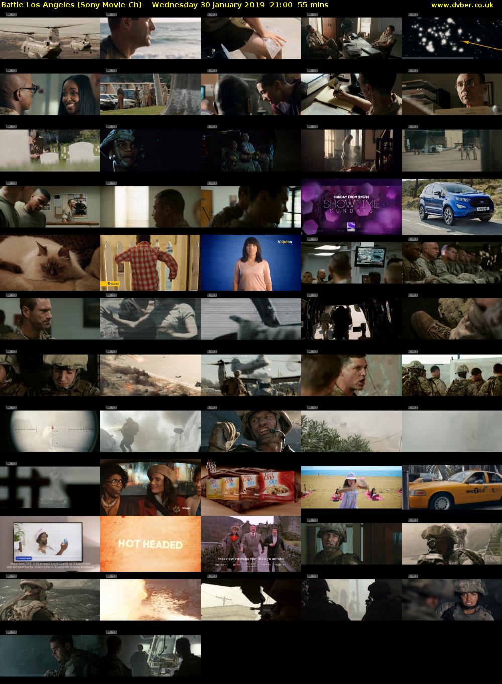 Battle Los Angeles (Sony Movie Ch) Wednesday 30 January 2019 21:00 - 21:55