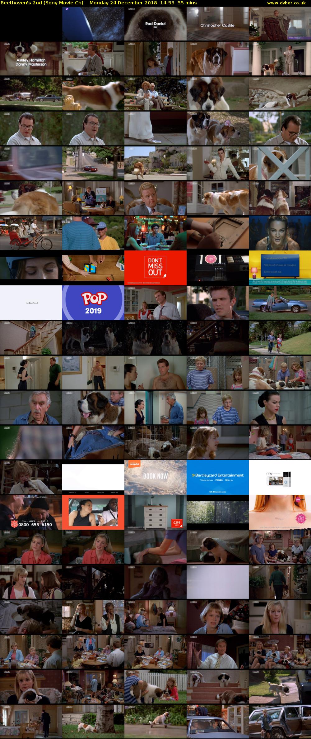 Beethoven's 2nd (Sony Movie Ch) Monday 24 December 2018 14:55 - 15:50