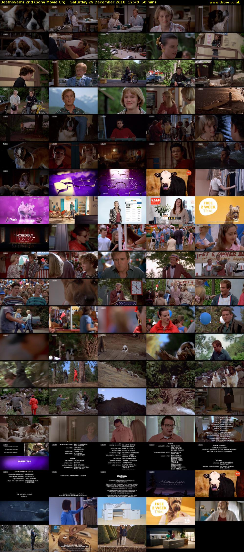 Beethoven's 2nd (Sony Movie Ch) Saturday 29 December 2018 12:40 - 13:30