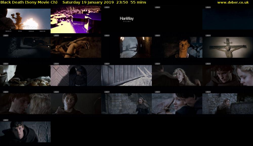 Black Death (Sony Movie Ch) Saturday 19 January 2019 23:50 - 00:45