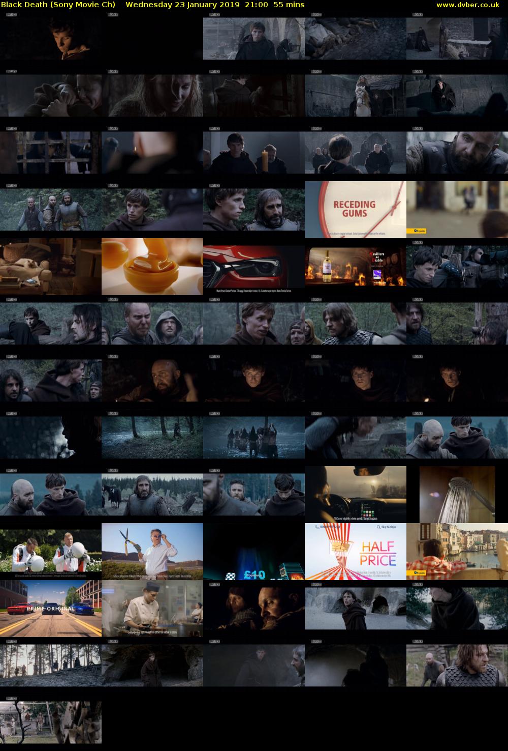 Black Death (Sony Movie Ch) Wednesday 23 January 2019 21:00 - 21:55