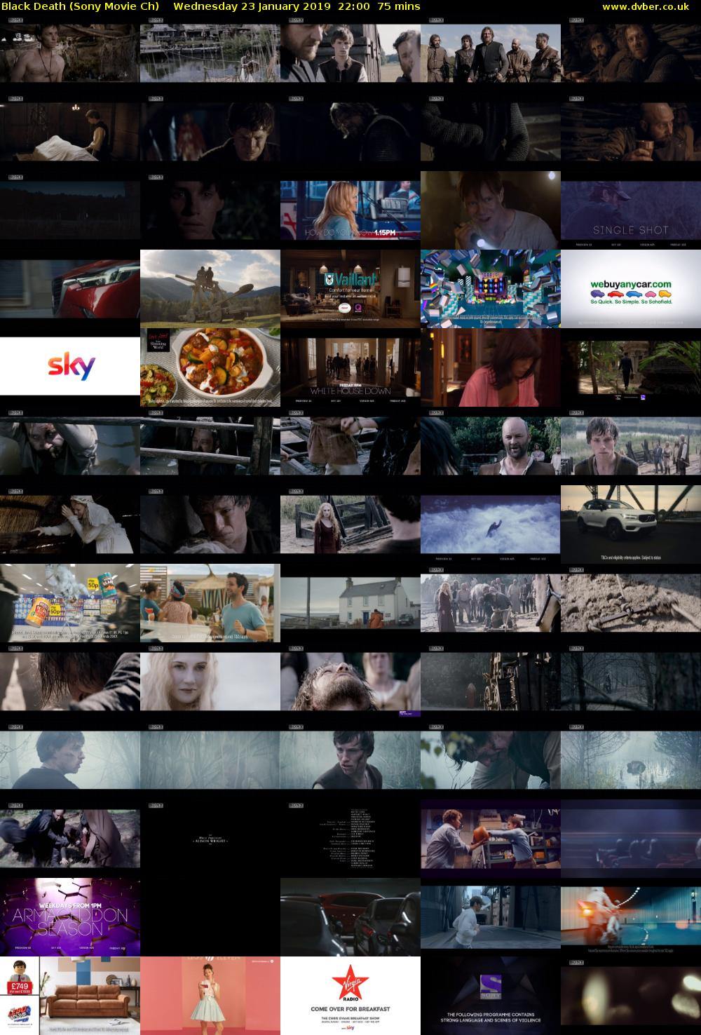 Black Death (Sony Movie Ch) Wednesday 23 January 2019 22:00 - 23:15