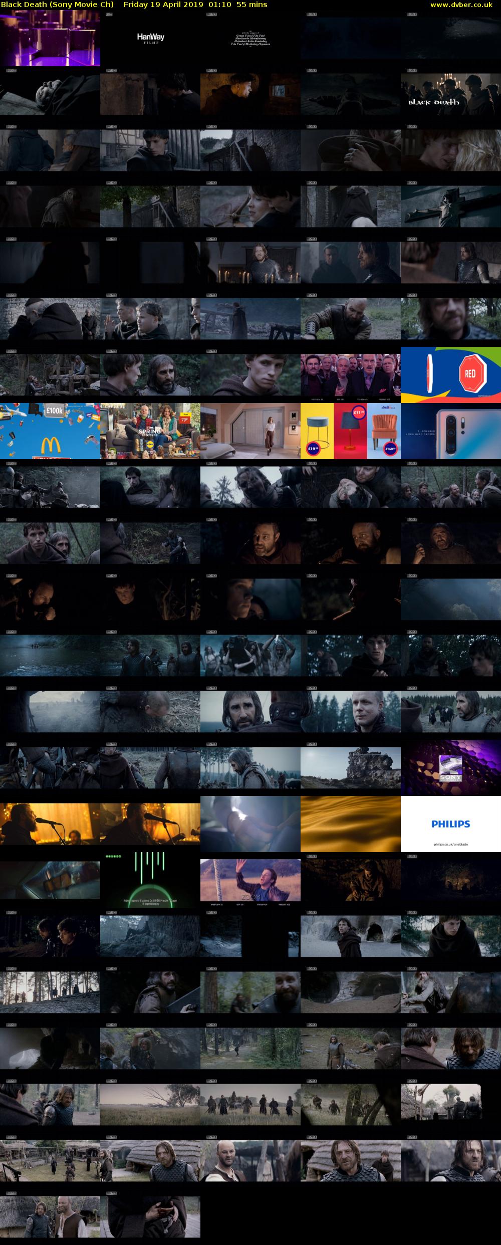 Black Death (Sony Movie Ch) Friday 19 April 2019 01:10 - 02:05