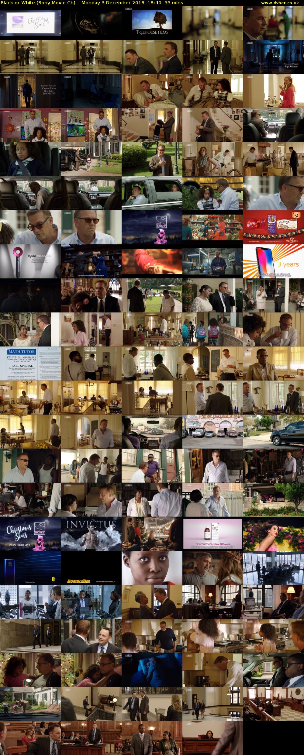 Black or White (Sony Movie Ch) Monday 3 December 2018 18:40 - 19:35