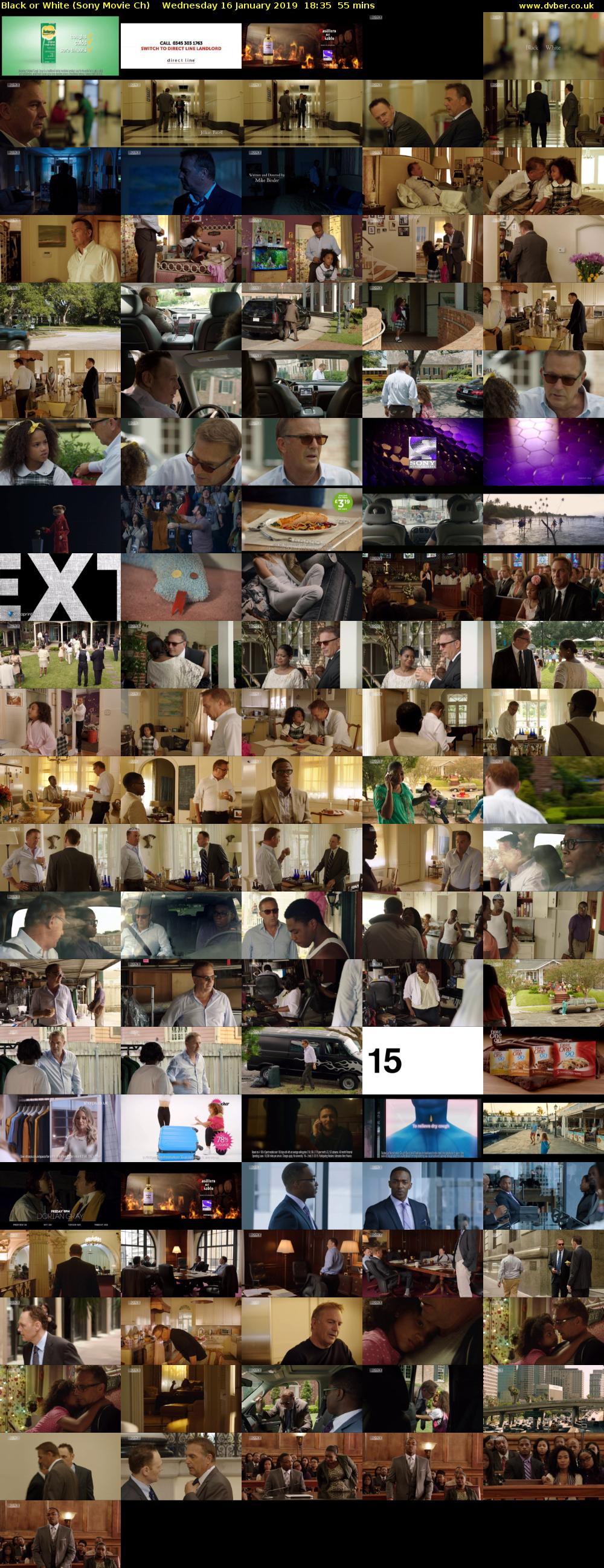 Black or White (Sony Movie Ch) Wednesday 16 January 2019 18:35 - 19:30