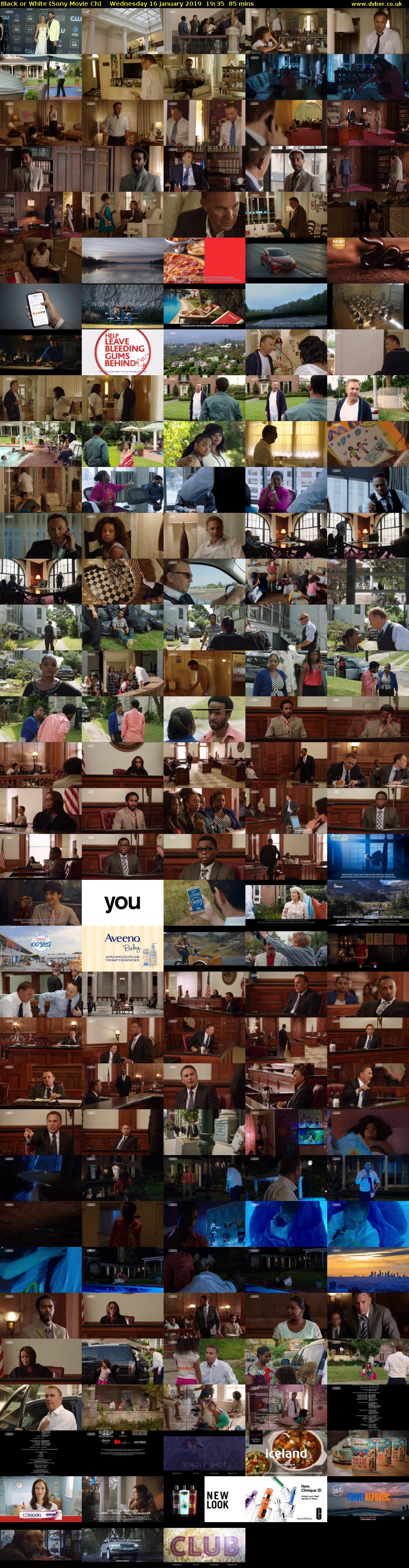 Black or White (Sony Movie Ch) Wednesday 16 January 2019 19:35 - 21:00