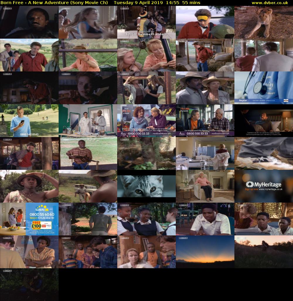 Born Free - A New Adventure (Sony Movie Ch) Tuesday 9 April 2019 14:55 - 15:50