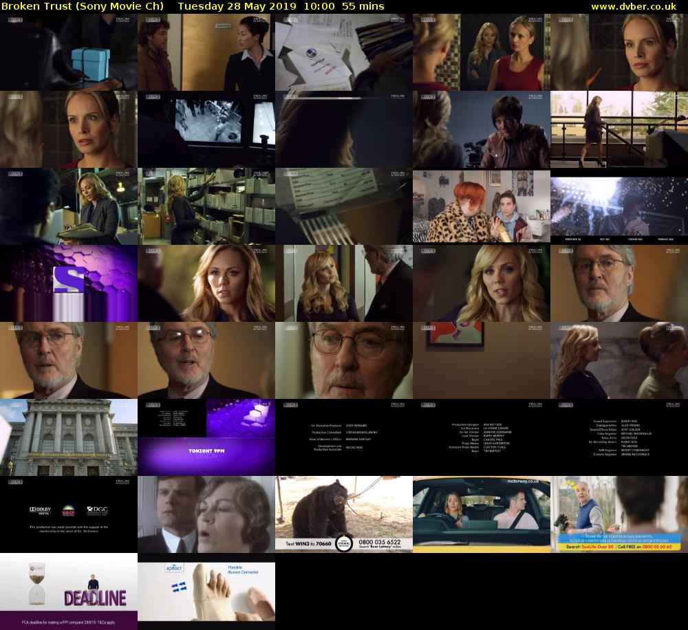 Broken Trust (Sony Movie Ch) Tuesday 28 May 2019 10:00 - 10:55