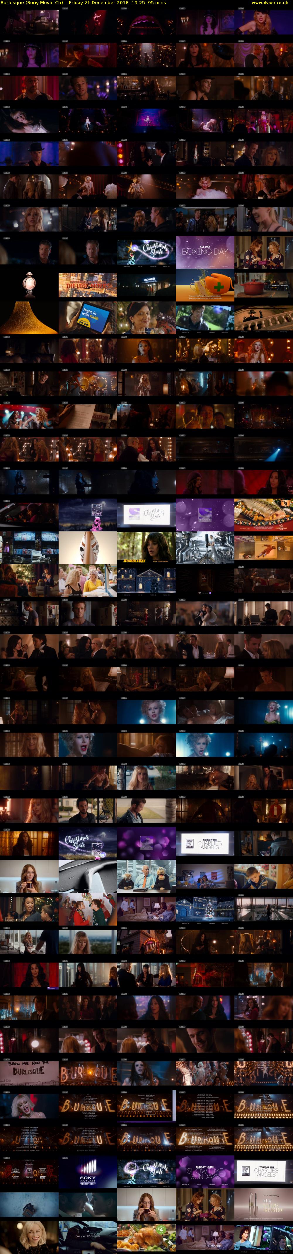 Burlesque (Sony Movie Ch) Friday 21 December 2018 19:25 - 21:00
