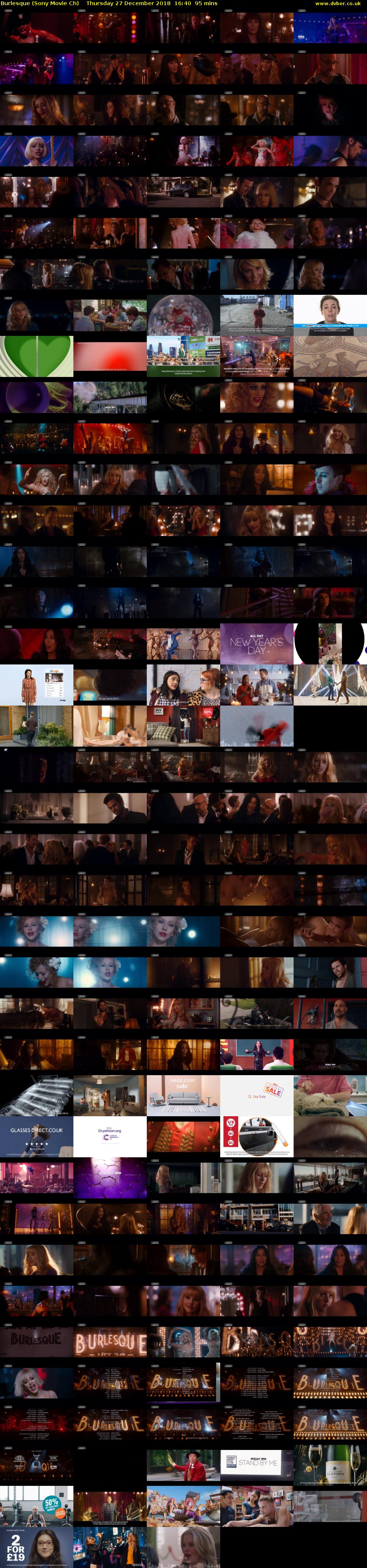 Burlesque (Sony Movie Ch) Thursday 27 December 2018 16:40 - 18:15