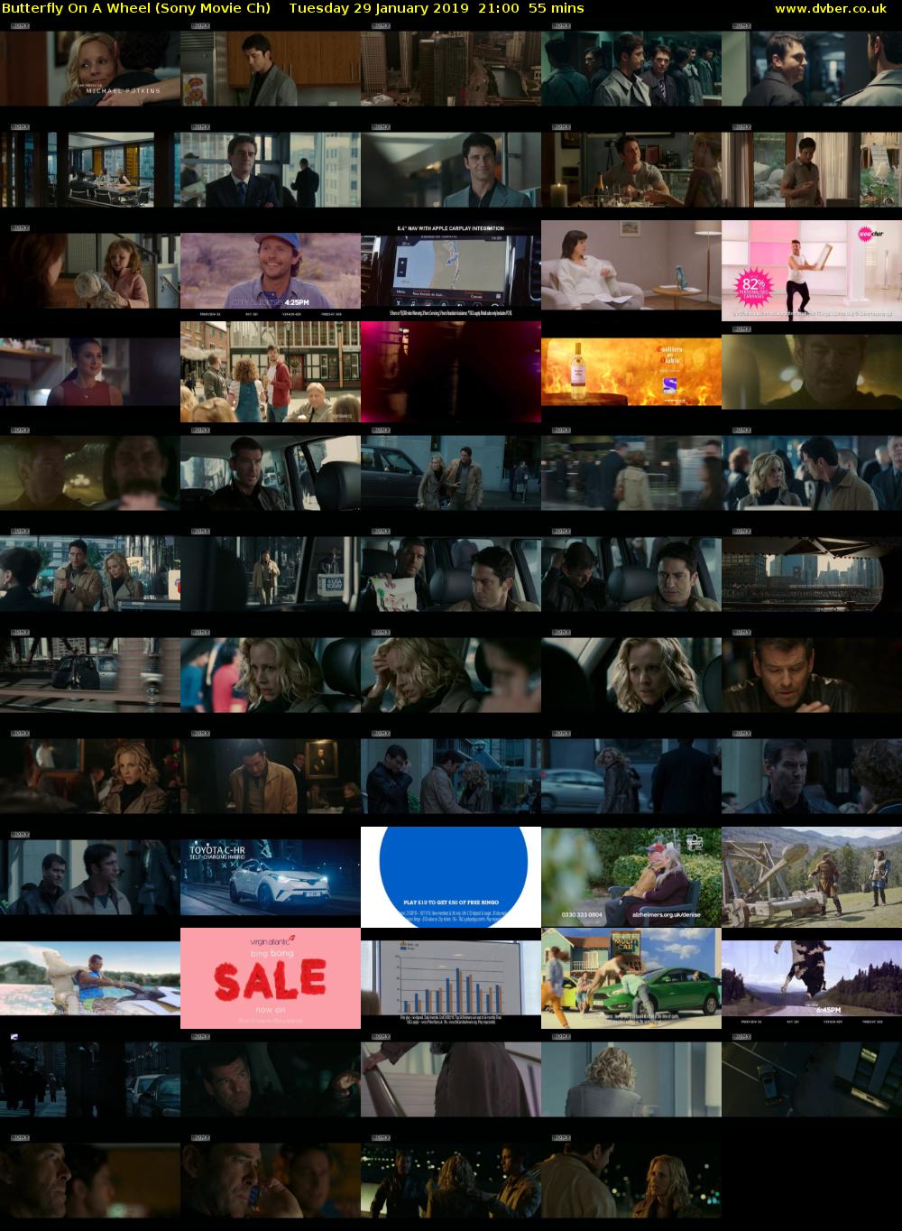 Butterfly On A Wheel (Sony Movie Ch) Tuesday 29 January 2019 21:00 - 21:55