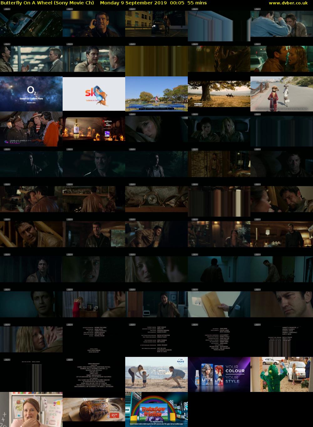Butterfly On A Wheel (Sony Movie Ch) Monday 9 September 2019 00:05 - 01:00