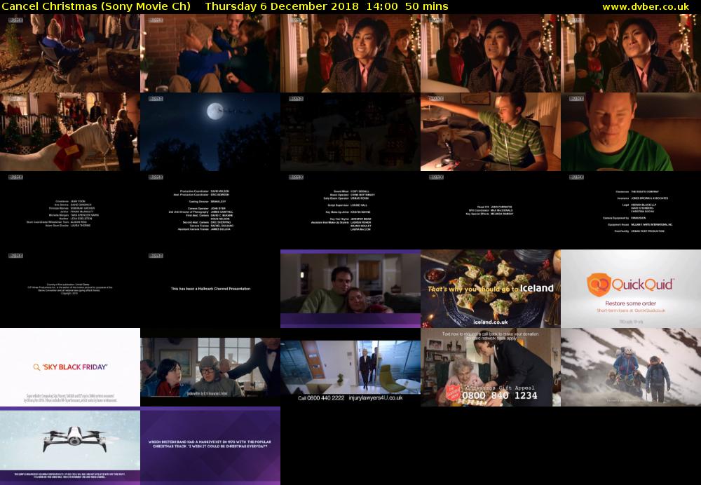 Cancel Christmas (Sony Movie Ch) Thursday 6 December 2018 14:00 - 14:50