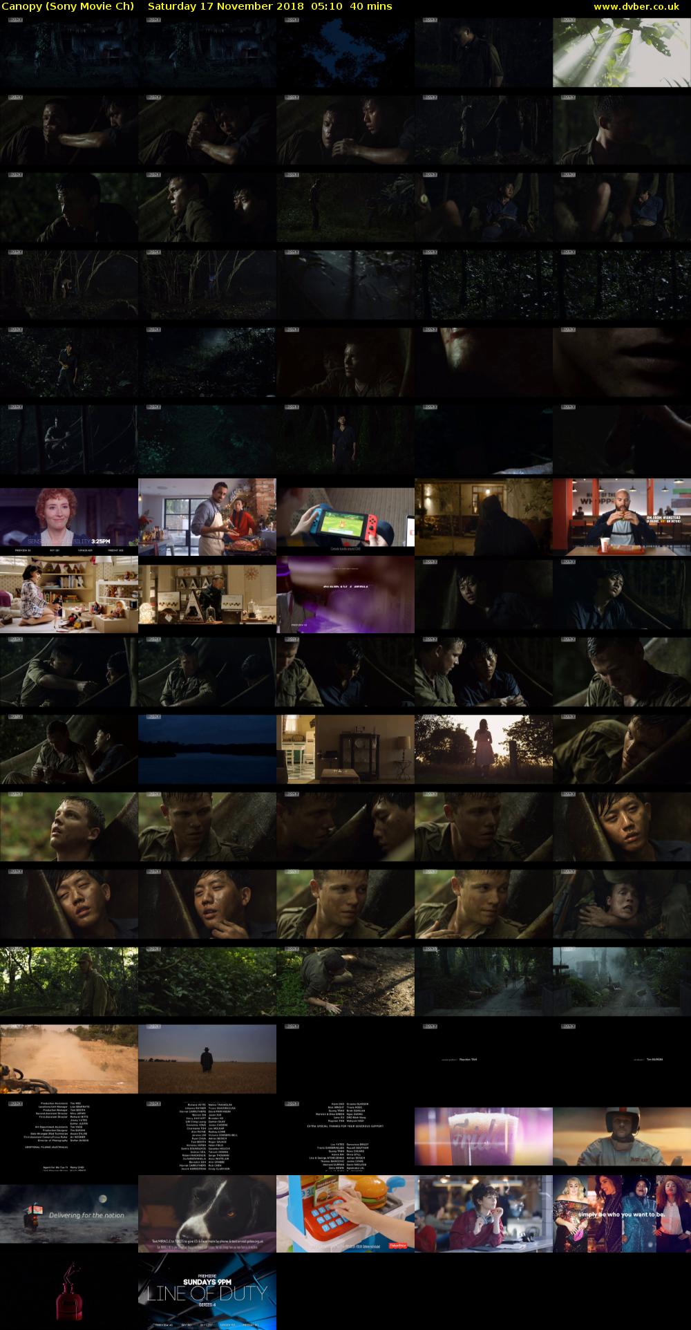 Canopy (Sony Movie Ch) Saturday 17 November 2018 05:10 - 05:50