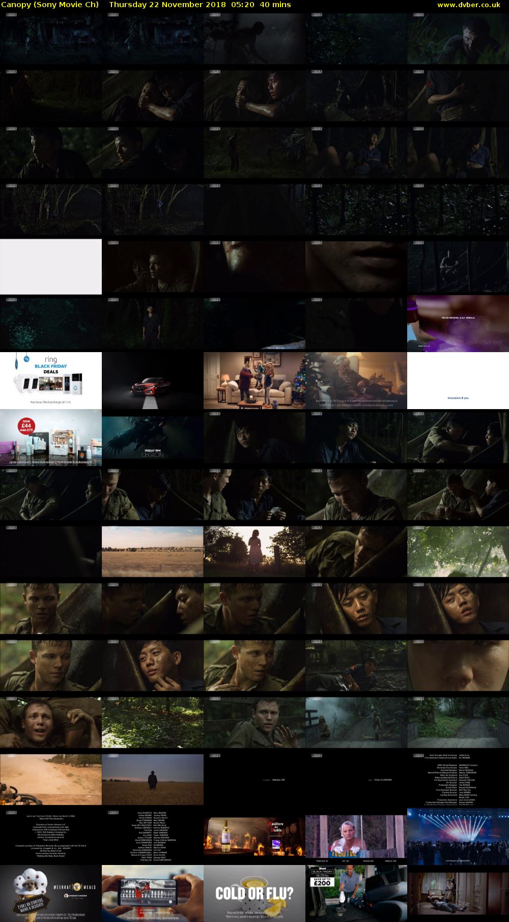 Canopy (Sony Movie Ch) Thursday 22 November 2018 05:20 - 06:00