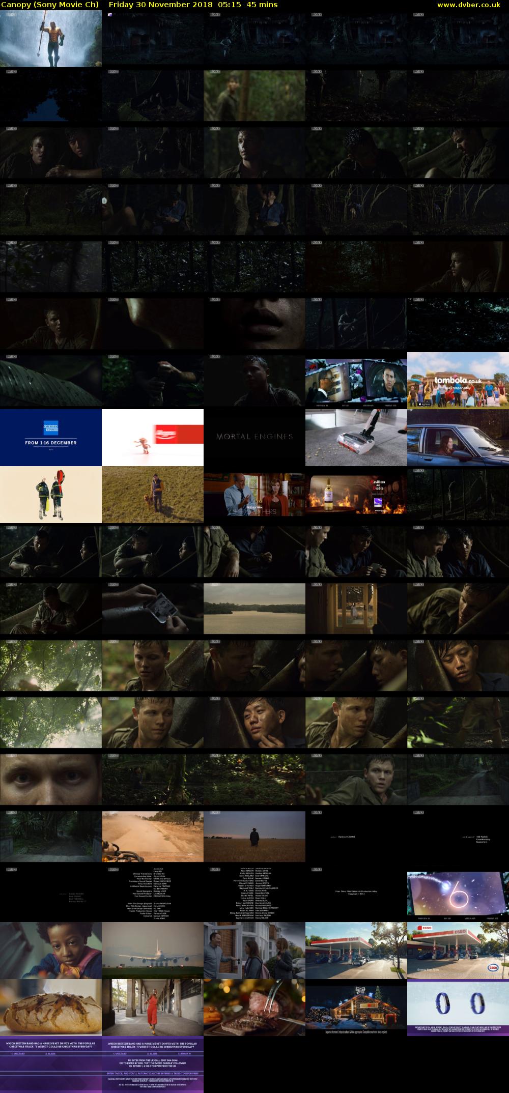 Canopy (Sony Movie Ch) Friday 30 November 2018 05:15 - 06:00