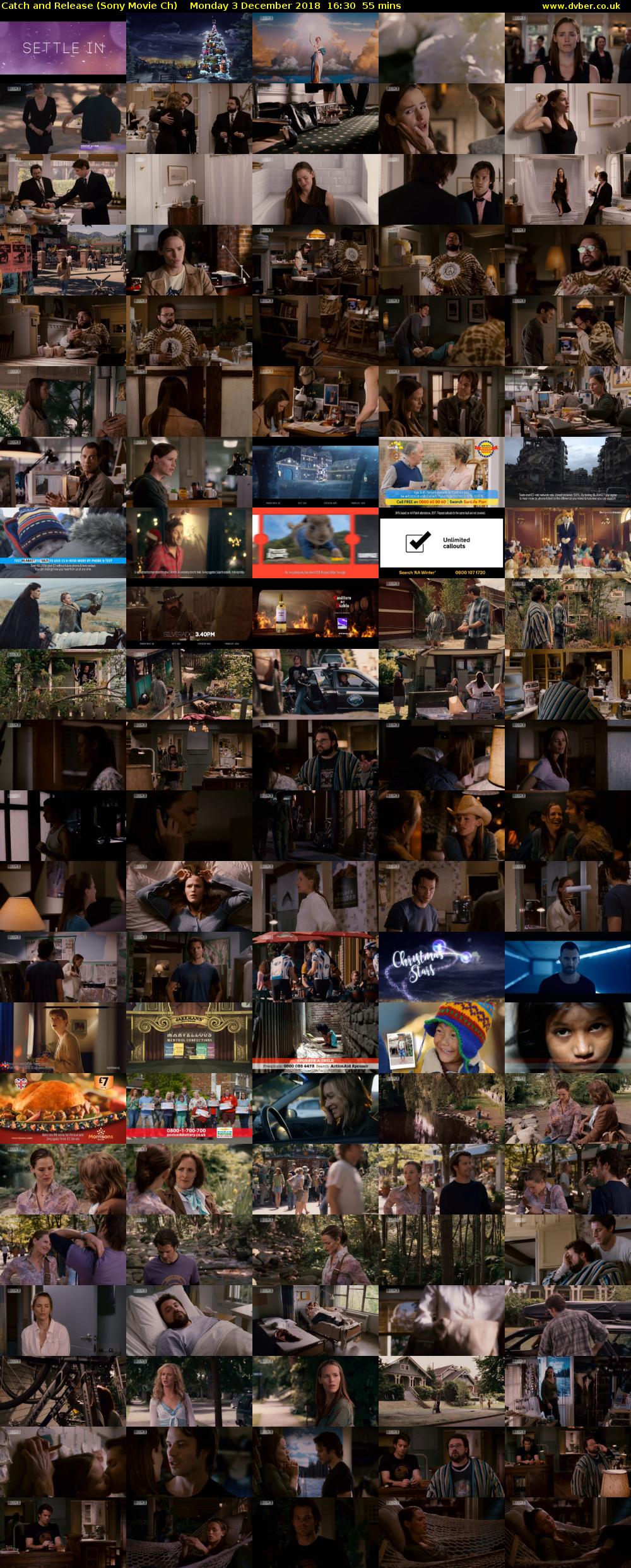 Catch and Release (Sony Movie Ch) Monday 3 December 2018 16:30 - 17:25