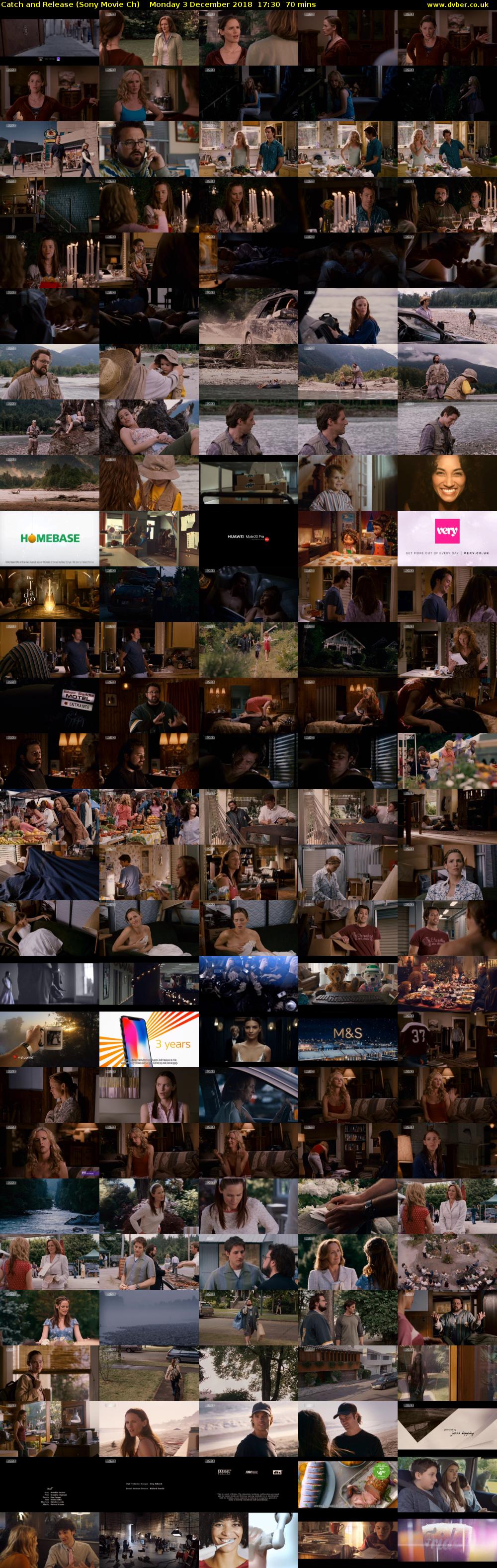 Catch and Release (Sony Movie Ch) Monday 3 December 2018 17:30 - 18:40