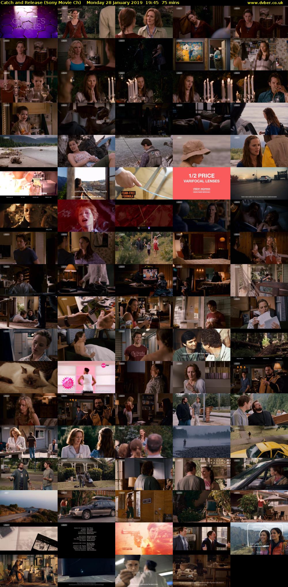 Catch and Release (Sony Movie Ch) Monday 28 January 2019 19:45 - 21:00