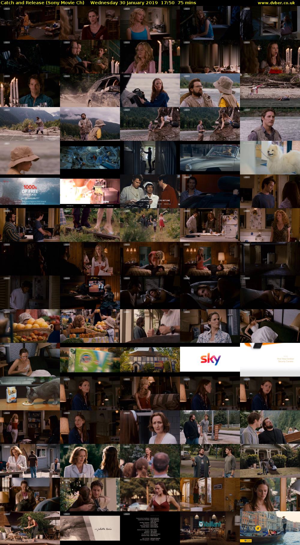 Catch and Release (Sony Movie Ch) Wednesday 30 January 2019 17:50 - 19:05