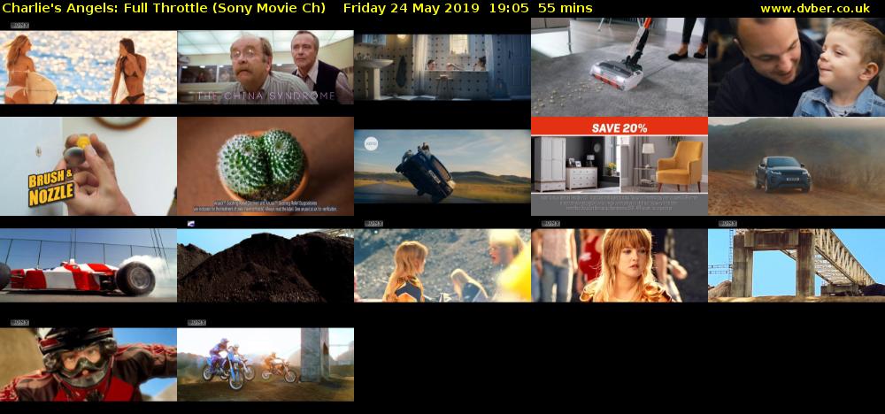 Charlie's Angels: Full Throttle (Sony Movie Ch) Friday 24 May 2019 19:05 - 20:00