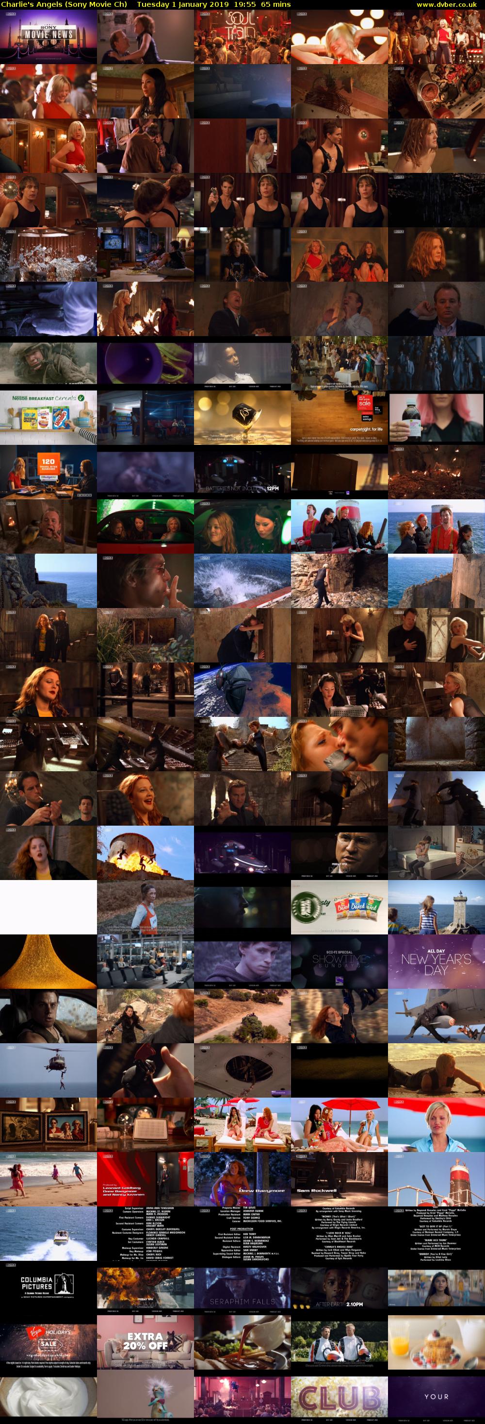 Charlie's Angels (Sony Movie Ch) Tuesday 1 January 2019 19:55 - 21:00