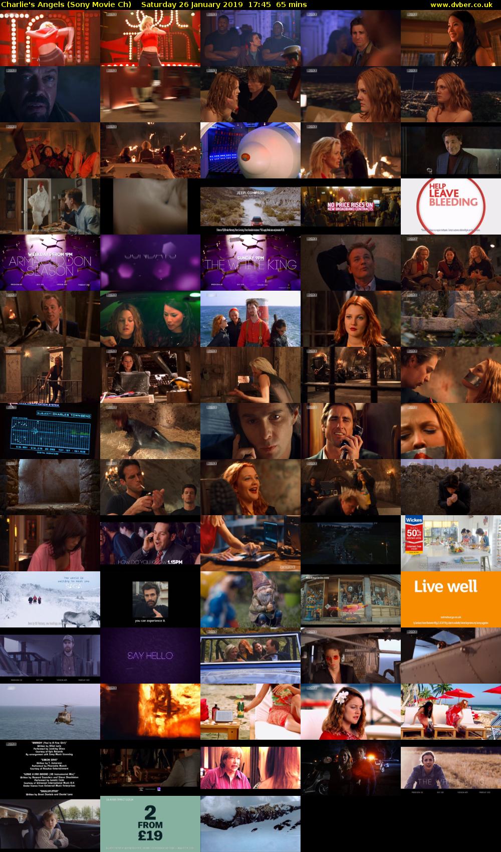 Charlie's Angels (Sony Movie Ch) Saturday 26 January 2019 17:45 - 18:50